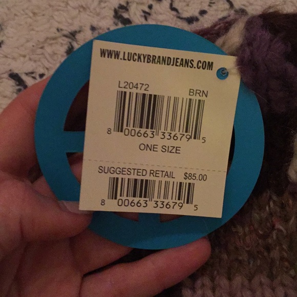 NWT Lucky Brand Checkered Knit Hat - Picture 3 of 5